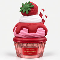 Berry On Top cupcake perfume bottle with a strawberry, whipped cream and red drip
