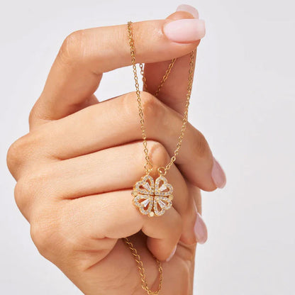 Transforming Heart Clover Necklace
