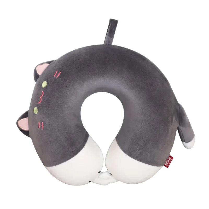 Cute Cat U‑Shaped Neck Pillow
