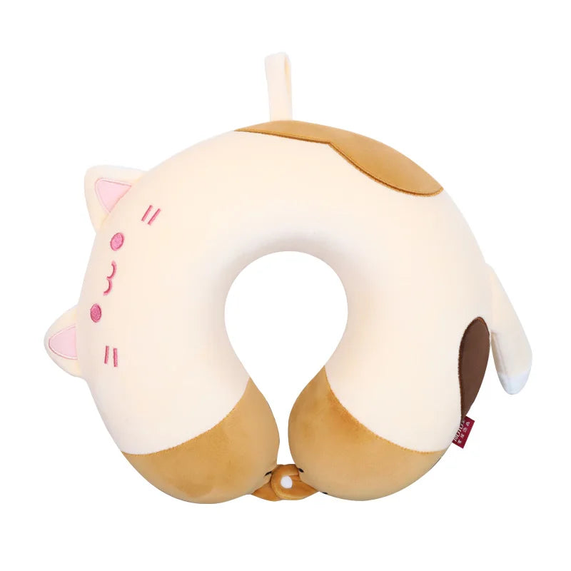 Cute Cat U‑Shaped Neck Pillow