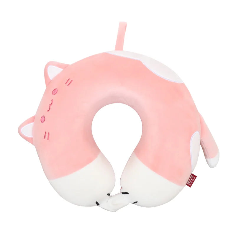 Cute Cat U‑Shaped Neck Pillow