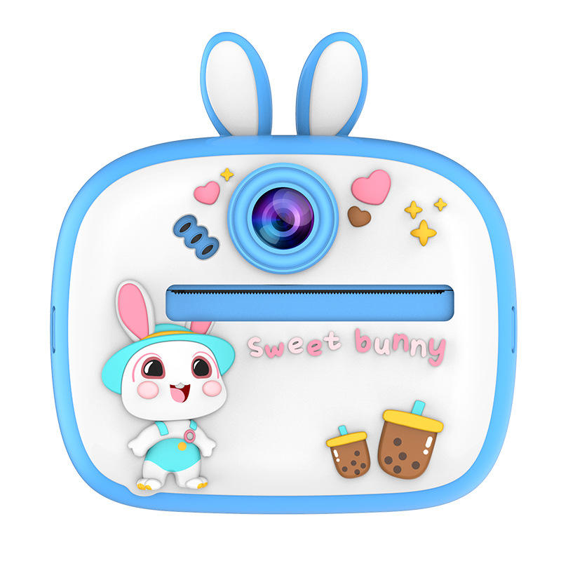 Kids Instant Print Camera w/ Cute Silicone Case