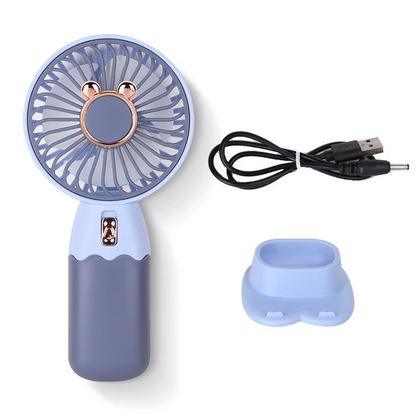 Portable Handheld Fan w/ Stand