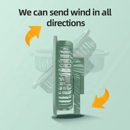 Rechargeable LED 3-Speed Fan