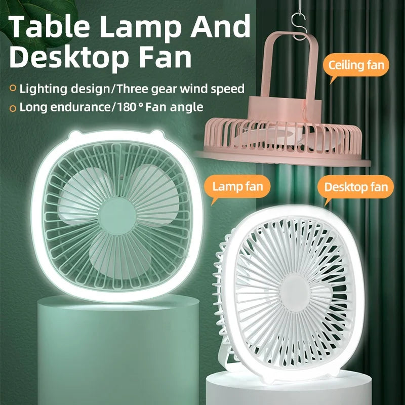 Rechargeable LED 3-Speed Fan
