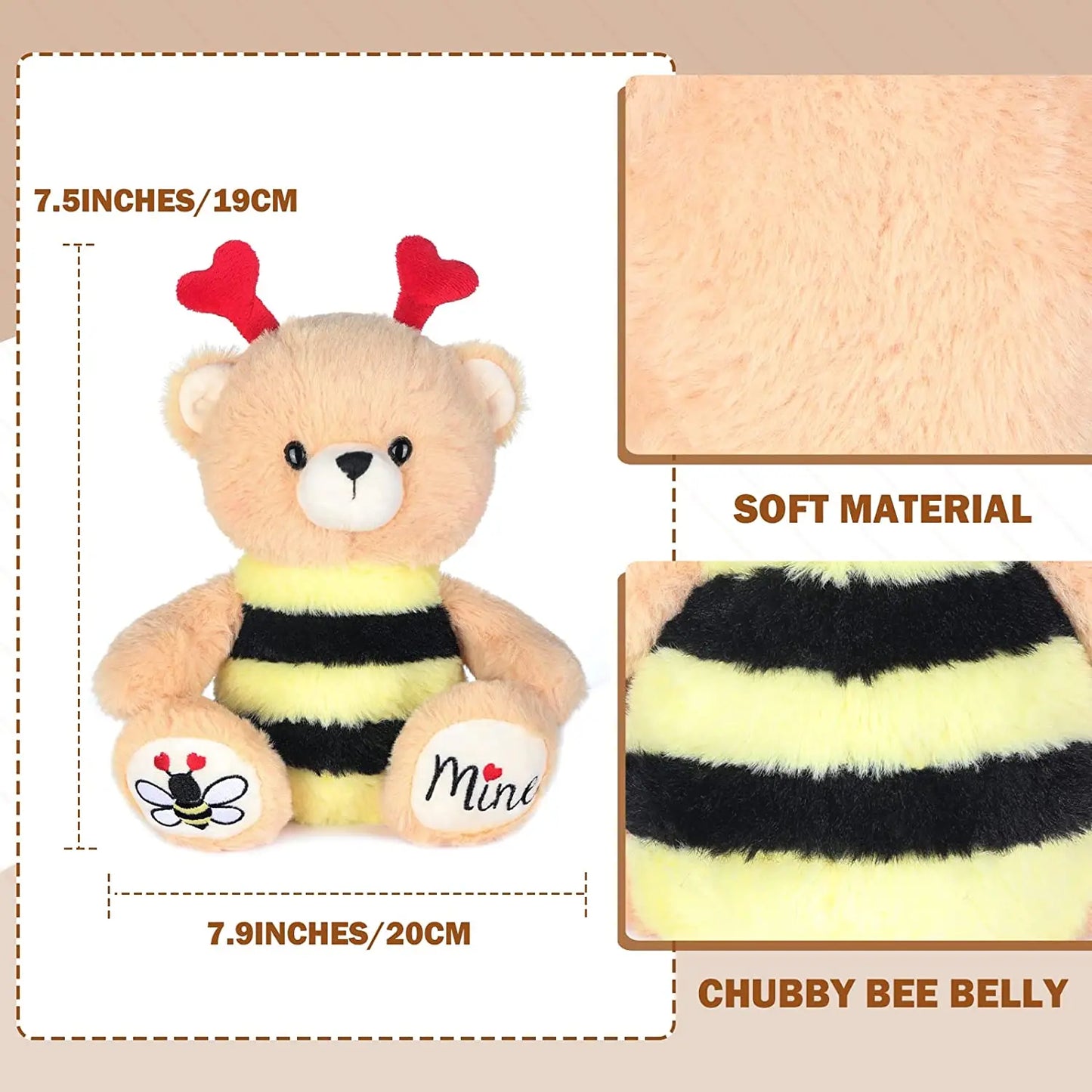 Adorable Bee Bear Plush