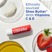 Strawberry Shine lip balm with shea butter and vitamins C and E