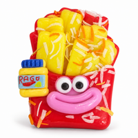 Smiley fries box squishy with a mini sauce bottle