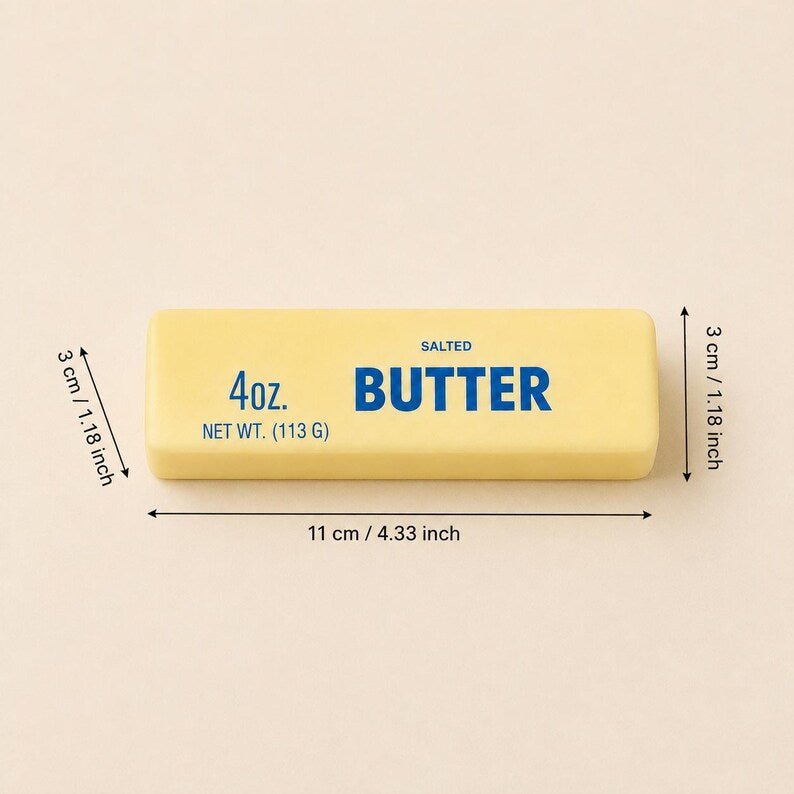 Butter stick squishy dimensions