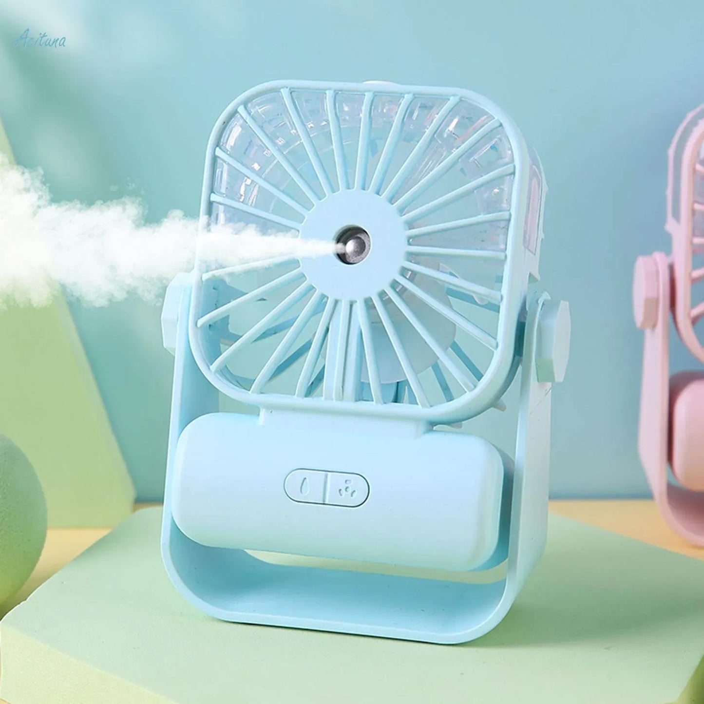 Portable Misting Desk Fan