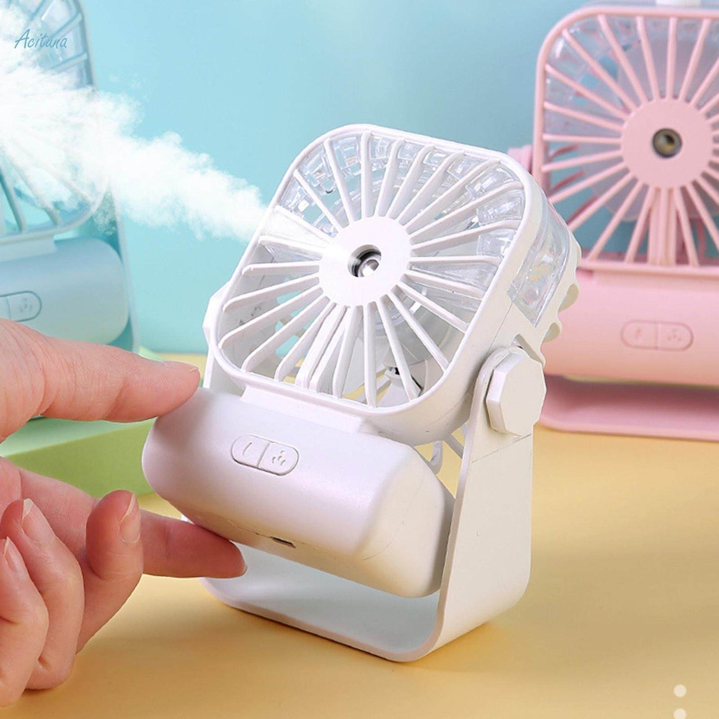 Portable Misting Desk Fan