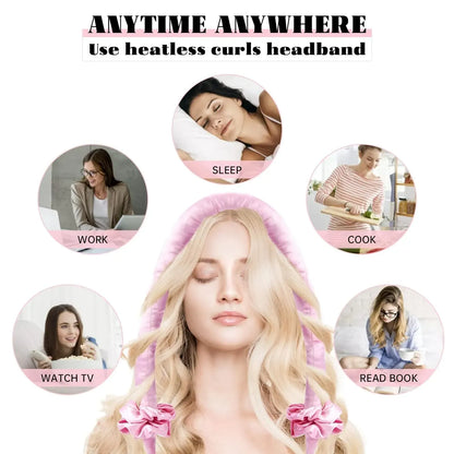 4pc Heatless Curling Set