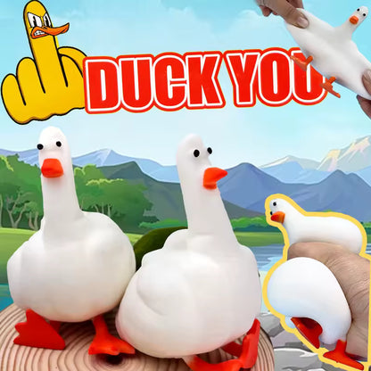 Duck You Middle Finger Rubber Duck