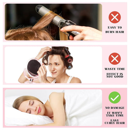 4pc Heatless Curling Set
