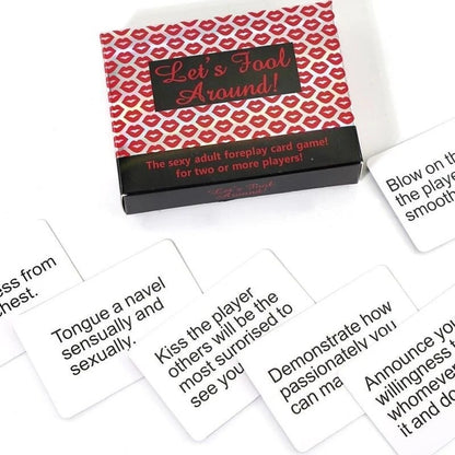 Let's Fool Around! box with sample action cards