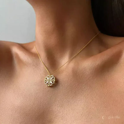Transforming Heart Clover Necklace