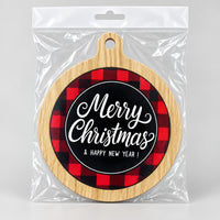 Merry Christmas and New Year coaster in a clear bag
