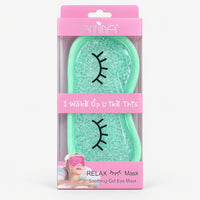 Mint gel eye mask in its window box