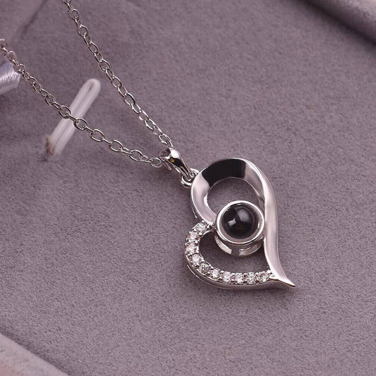 100 Languages “I Love You” Heart Necklace