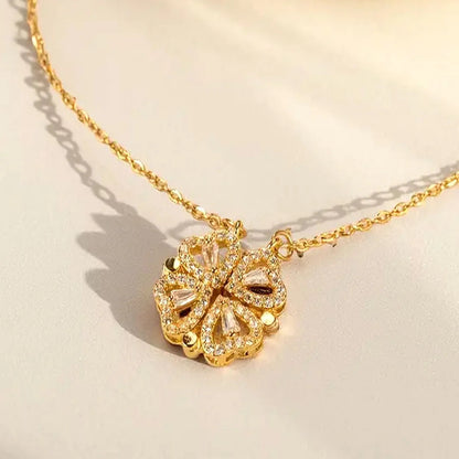 Transforming Heart Clover Necklace
