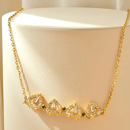 Transforming Heart Clover Necklace