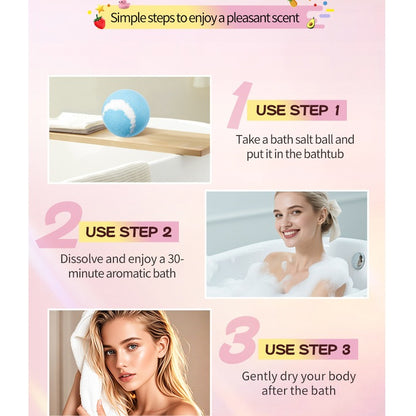 How to use the bath bombs in 3 steps