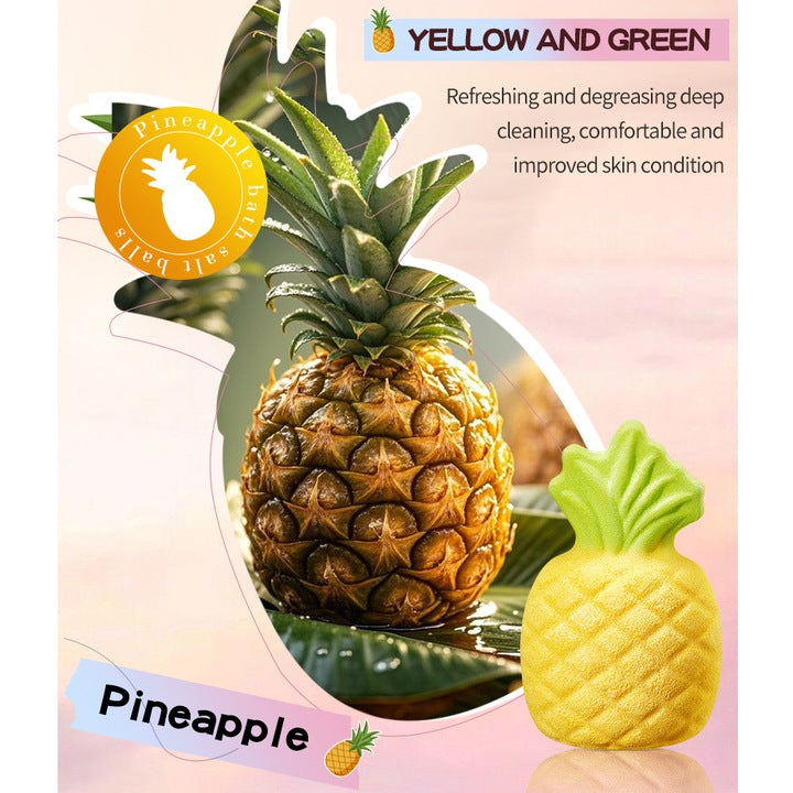Pineapple bath bomb