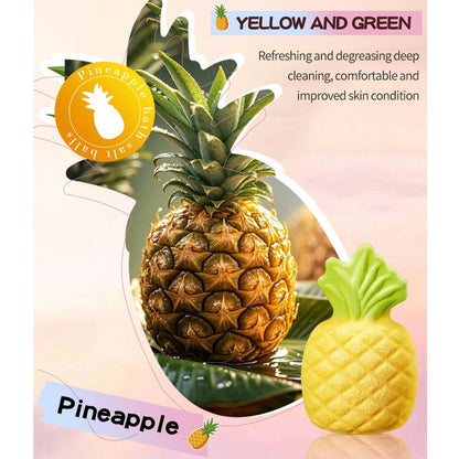 Pineapple bath bomb