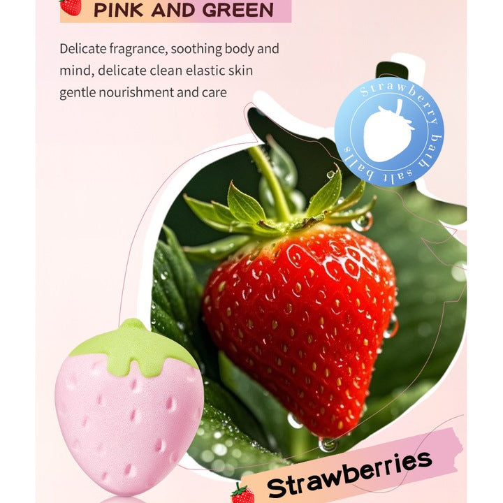 Strawberry bath bomb