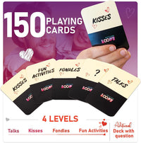 LOOPY 150 playing cards in 4 levels: Talks, Kisses, Fondles, Fun Activities