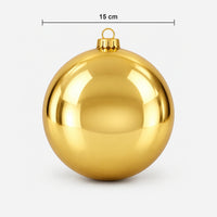 Shiny gold Christmas ball size: 15 cm wide