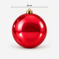 Shiny red Christmas ball size: 20 cm wide