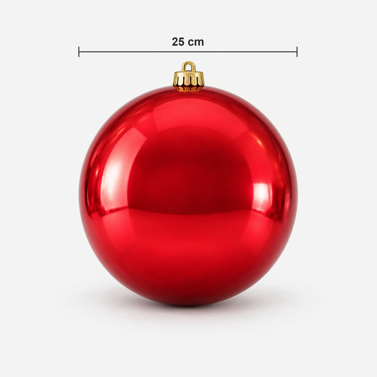 Shiny red Christmas ball size: 25 cm wide