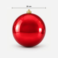 Shiny red Christmas ball size: 25 cm wide
