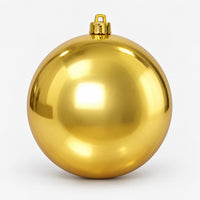Shiny gold Christmas ball, 20 cm